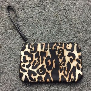 Victorias secret cheetah print wristlet